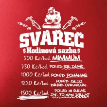 Svářeč - hodinová sazba
