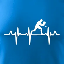 EKG stolní tenista stojící