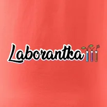 Laborantka a zkumavky