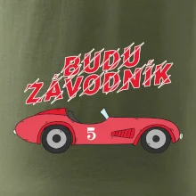 Budu závodník červené staré auto