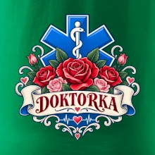 Doktorka - kříž a růže