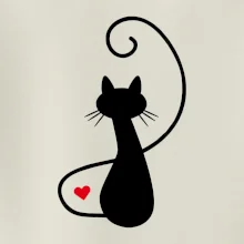 Zamilovaná kočka zpředu