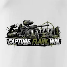 Taktika capture flank win paintball