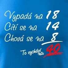 Vypadá, cítí se, chová se - 40 let