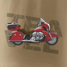 Cestovní motorka Amerika červená