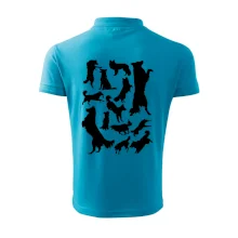 Border kolie siluety