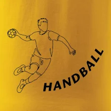 Handball nápis šikmo