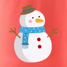 Sněhulák se šálou