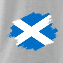 Skotská vlajka kreslená štetcem