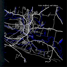 Dvůr Králové nad Labem mapa s vodními toky