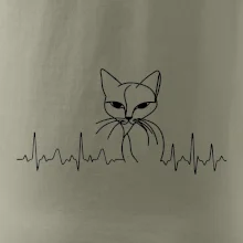 EKG křivka kočka