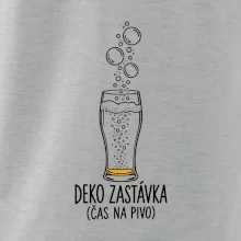 Deko zastávka čas na pivo sklenice s potápěčskými bublinami