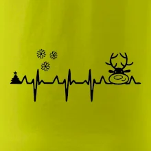EKG Vánoce Vločky a sob EKG Vánoce Vločky a sob