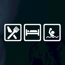 Eat sleep vodní pólo v řadě