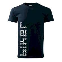 Biker nápis na výšku řetěz