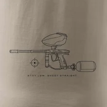 Minimalistický marker stay low shoot straight
