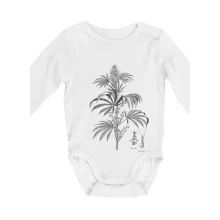 Konopí kytka černobílá