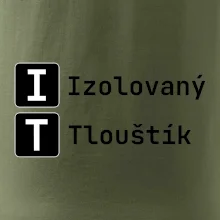 IT Nápis Izolovaný Tlouštík
