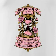 Omlouvám se za to, co jsem řekla, když jsi nedodržel harmonogram