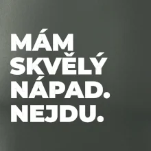 MÁM SKVĚLÝ NÁPAD. NEJDU.