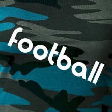 FOOTBALL nápis šikmo