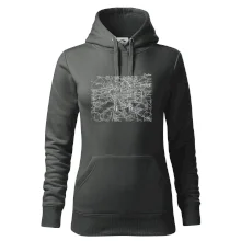 Mapy měst černobílé Praha