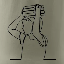 Student a kniha jedním tahem