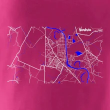 Neratovice - Mapa s vodními toky