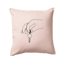 Klíče a ruka jedním tahem