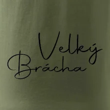 Velký brácha - nápis na zádech