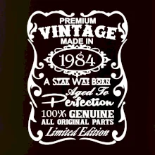 Vintage Etiketa - 1984