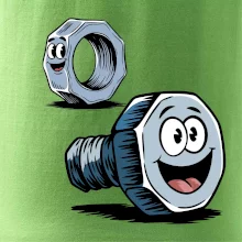 Parové triko - Šroub a matka