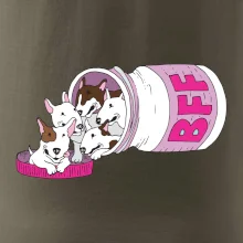 Bullterrier Friends Forever růžové (Pecka design)