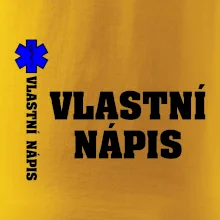 Hvězda života - vlastní nápis vpředu a vzadu Hvězda života - vlastní nápis vpředu a vzadu