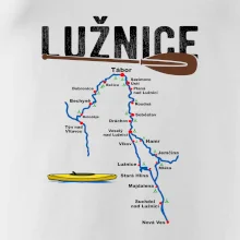 Mapa řeky Lužnice