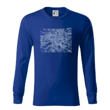 Mapy měst černobílé Praha