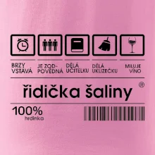Čárový kód - řidička šaliny