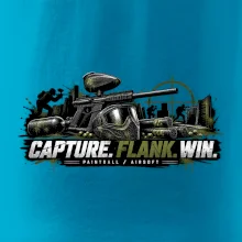 Taktika capture flank win paintball