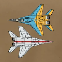 Mig 29 Fulcrum ze spoda a ze zhora