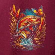 Obrázek pstruh a motýl