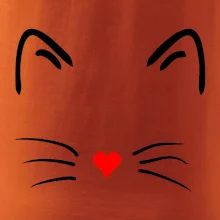 Kočka - srdce místo nosu
