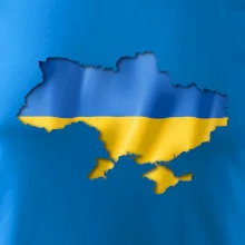 Ukrajina vlajka mapa