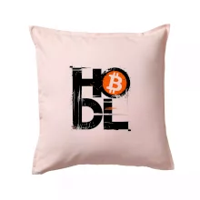 Hodl velký nápis a logo BTC