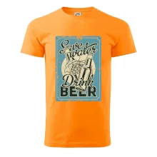 Save water drink beer poster