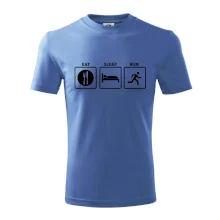 Eat sleep run čtverce