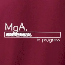 In progress titul MgA.  magistr / magistra umění