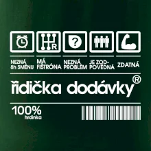 Čárový kód - řidička dodávky