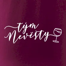 Tým nevěsty červené víno