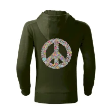Peace symbol lístečky