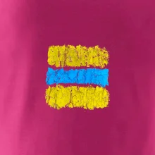 Turistická Cyklo značka - žluto modrá